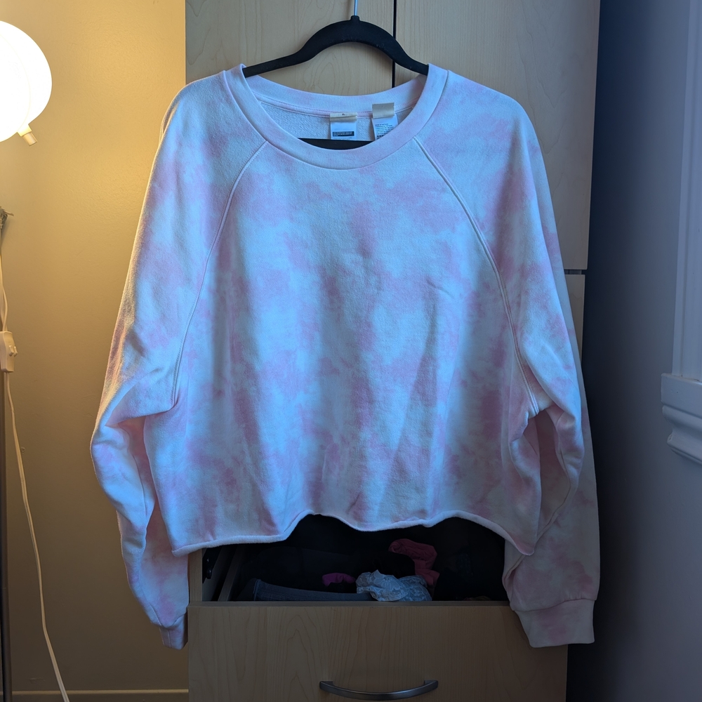 Levi's Pink and White Sweatshirt